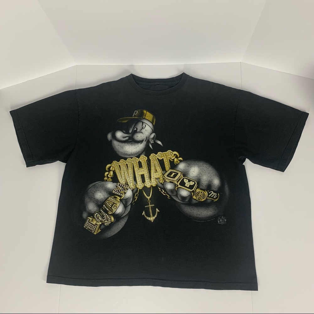 Y2K Popeye King Features Syndicate distressed T-Shirt Size XL/XXL?